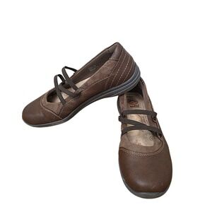 Earth Spirit Brown Mary Jane Flats WMES48ER012 Gelron Comfort Shoes Womens 8.5